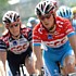 Frank and Andy Schleck während der 5. Etappe der Tour de Suisse 2006